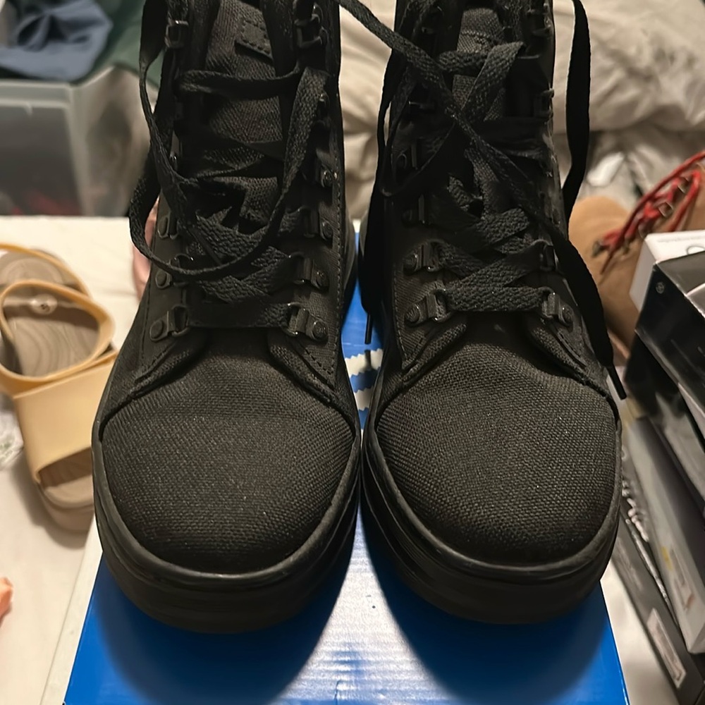 Black High-Top Sneakers